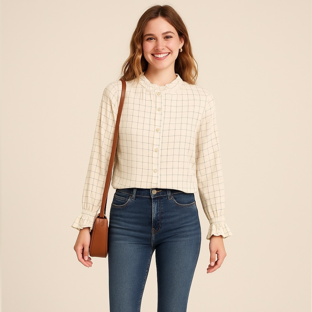 Easy Clothes • NWT $50 USD cotton top PTP 19”